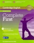 Image for Complete First Student&#39;s Pack (Student&#39;s Book without Answers with CD-ROM, Workbook without Answers with Audio CD)
