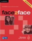 Image for face2face Elementary Teacher&#39;s Book with DVD