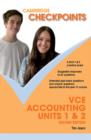 Image for Cambridge Checkpoints : Cambridge Checkpoints VCE Accounting Units 1 and 2