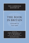 Image for The Cambridge history of the book in BritainVolume IV,: 1557-1695