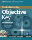 Image for Objective Key Student&#39;s Book without Answers with CD-ROM