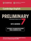 Image for Cambridge English Preliminary 7 Student&#39;s Book with Answers