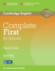 Image for Complete First for schools: Teacher&#39;s book