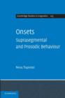 Image for Onsets : Suprasegmental and Prosodic Behaviour