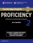 Image for Cambridge English Proficiency 2 Student&#39;s Book with Answers