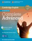 Image for Complete advanced: Student&#39;s book pack with answers