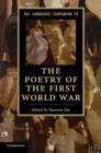 Image for The Cambridge companion to the poetry of the First World War