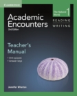 Image for Academic Encounters Level 1 Teacher&#39;s Manual Reading and Writing