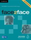 Image for face2face Intermediate Teacher&#39;s Book with DVD