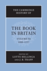 Image for The Cambridge history of the book in BritainVolume III,: 1400-1557
