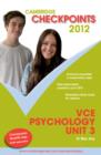 Image for Cambridge Checkpoints VCE Psychology Unit 3 2012