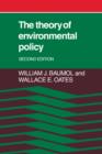 Image for The theory of environmental policy