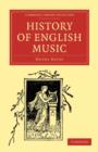 Image for History of English Music