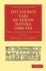 Image for Titi Lucreti Cari De Rerum Natura Libri Sex