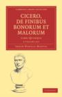 Image for Cicero, De Finibus Bonorum et Malorum 2 Volume Paperback Set