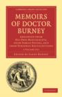 Image for Memoirs of Doctor Burney 3 Volume Paperback Set