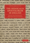 Image for The Didascalia Apostolorum in English