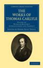 Image for The Works of Thomas Carlyle: Volume 23, Wilhelm Meister&#39;s Apprenticeship and Travels I