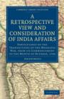 Image for A Retrospective View and Consideration of India Affairs