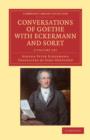 Image for Conversations of Goethe with Eckermann and Soret 2 Volume Paperback Set