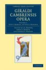 Image for Giraldi Cambrensis opera