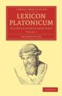 Image for Lexicon Platonicum