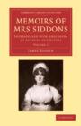 Image for Memoirs of Mrs Siddons : Interspersed with Anecdotes of Authors and Actors