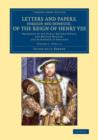 Image for Letters and Papers, Foreign and Domestic, of the Reign of Henry VIII: Volume 2, Part 1.2