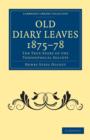 Image for Old Diary Leaves 1875-8 : The True Story of the Theosophical Society