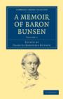 Image for A Memoir of Baron Bunsen