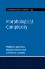 Image for Morphological Complexity : 153