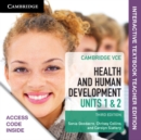 Image for Cambridge VCE Health and Human Development Units 1 and 2 Digital Teacher Edition (Card)