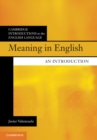 Image for Meaning in English: an introduction