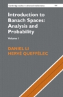 Image for Introduction to Banach Spaces. Volume 1