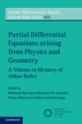 Image for Partial differential equations arising from physics and geometry