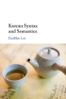 Image for Korean syntax and semantics
