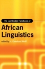 Image for The Cambridge handbook of African linguistics
