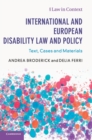 Image for International and European Disability Law and Policy