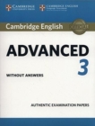 Image for Cambridge English advanced 3: Student&#39;s book without answers