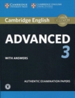 Image for Cambridge English Advanced 3 Student&#39;s Book with Answers with Audio