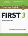 Image for Cambridge English First 3 Student&#39;s Book without Answers