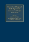 Image for Bilateral and Regional Trade Agreements: Volume 1