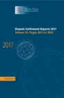 Image for Dispute settlement reports 2017Volume 6