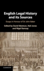 Image for English Legal History and its Sources