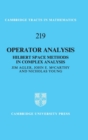 Image for Operator analysis  : Hilbert space methods in complex analysis