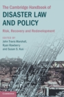 Image for The Cambridge Handbook of Disaster Law and Policy