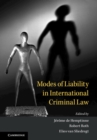 Image for Modes of Liability in International Criminal Law.