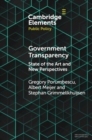 Image for Government Transparency: State of the Art and New Perspectives