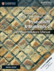 Image for Cambridge International AS &amp; A Level Mathematics Probability &amp; Statistics 2 Worked Solutions Manual with Digital Access