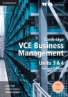 Image for Cambridge VCE Business Management Units 3&amp;4